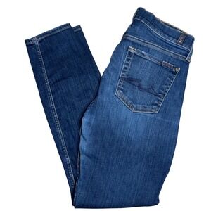 7 For All Mankind Ankle Gwenevere Dark Wash Denim Jeans Size 27